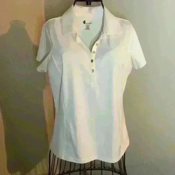 IZOD CREAM GOLF SHORT SLEEVE POLO - Picture 1 of 3